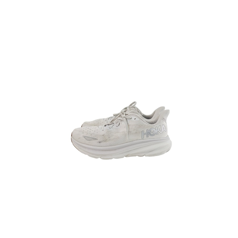 Hoka One One rubber sole‎ cushioned breathable Running Shoe Women Size 9 White